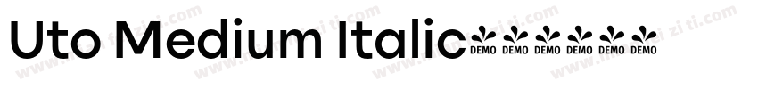 Uto Medium Italic字体转换